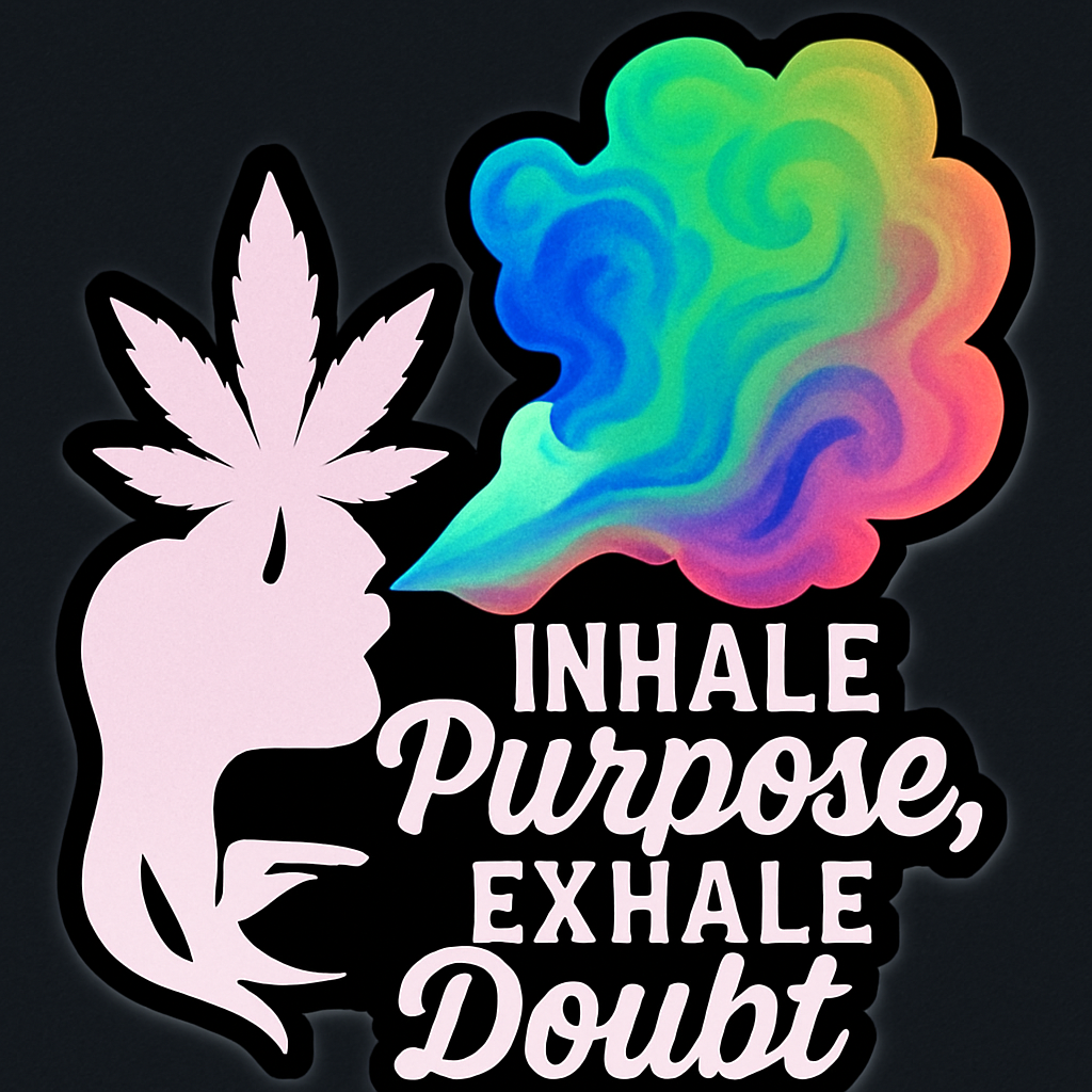 AFFIRMATION STICKER - Inhale Purpose Exhale Doubt